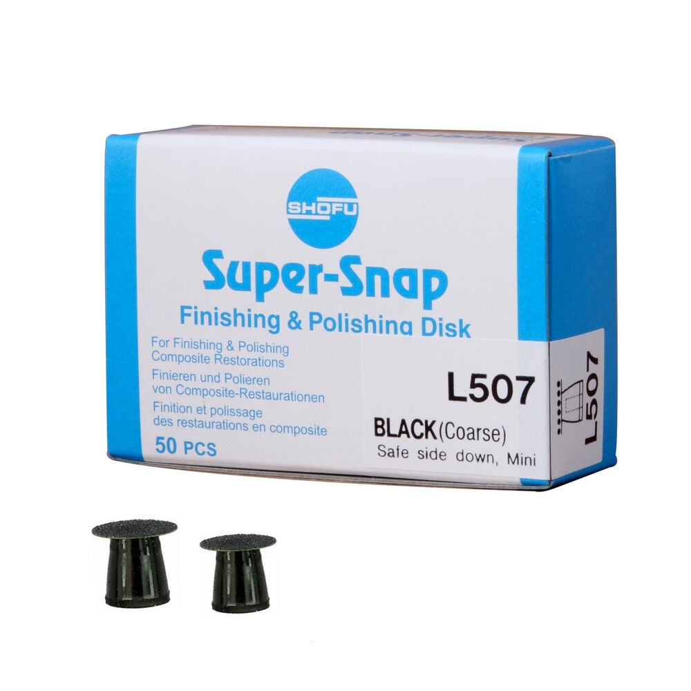Super-Snap Black Mini_contouring_ coarse 50pc pkg of 1 x 50 each — FI1